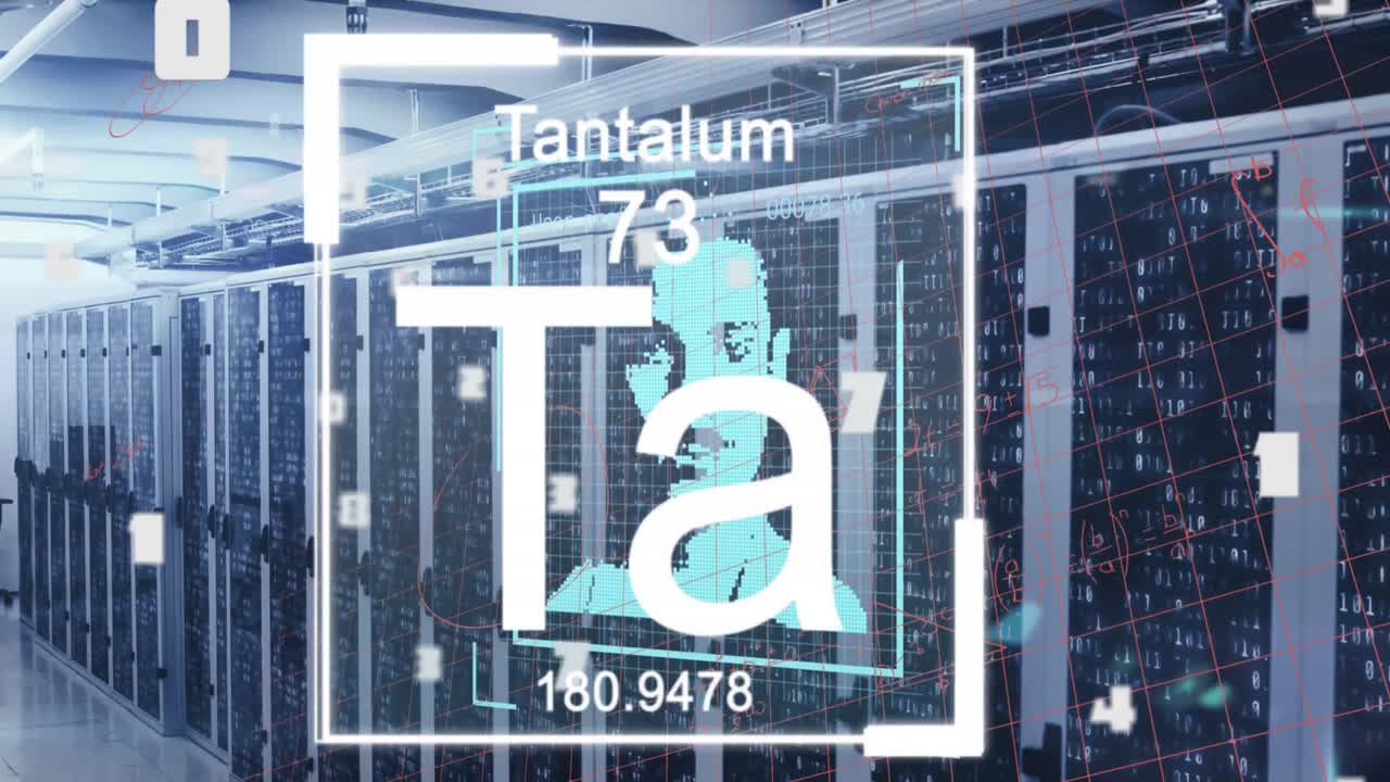 다중 금속 텍스트와 기호의 애니메이션 프로필 사진과 서버 에서 숫자