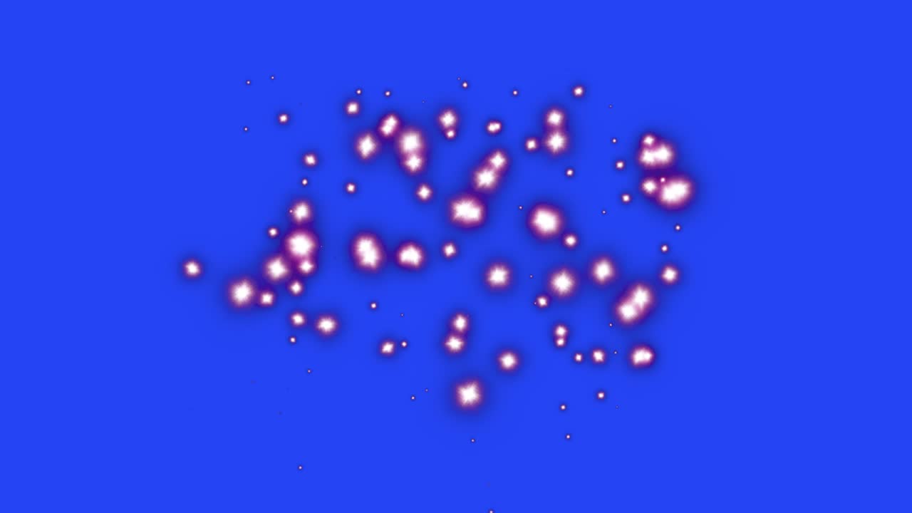 파란색 배경에 분홍색과 보라색 반임