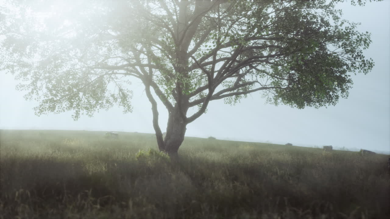 кенийский парк саванна потрясающий пейзаж с одним деревом