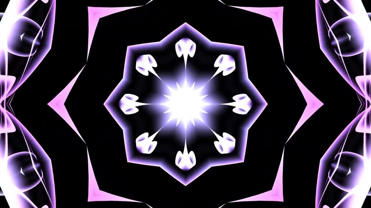 만화경 색상 조명 모션 배경 루프