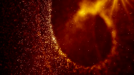 particles dust abstract light bokeh motion titles cinematic background loop