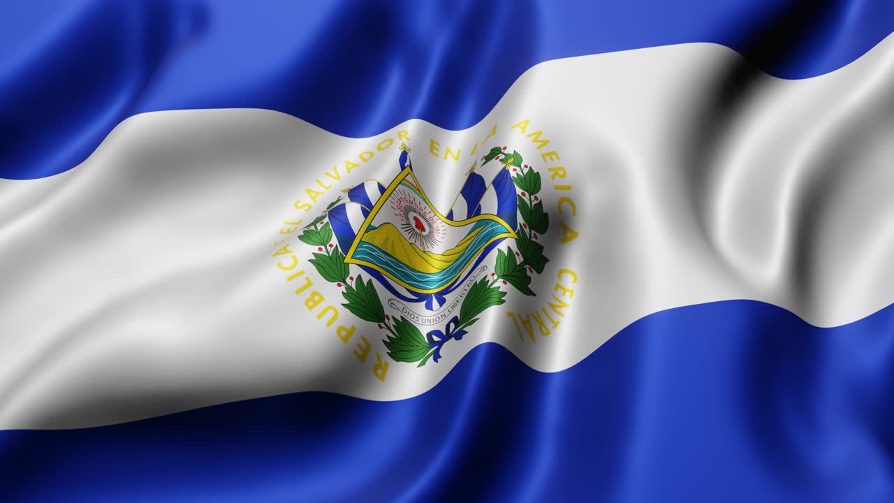엘살바도르 국기 흔들기