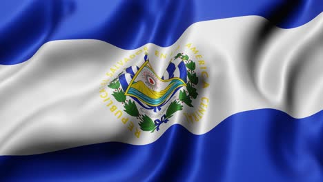 bandera nacional de el salvador agitando