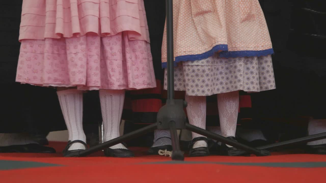 Shoes and socks of traditional rancho outfit in Portugal