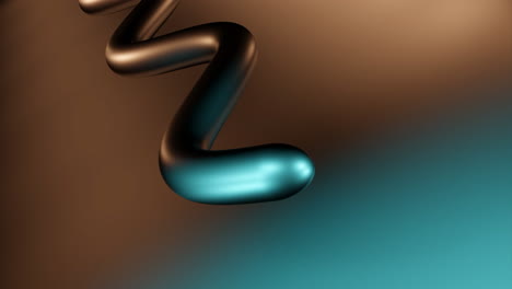 abstract 3d shape with gradient background