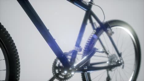 bicicleta de montaña deportiva en el estudio