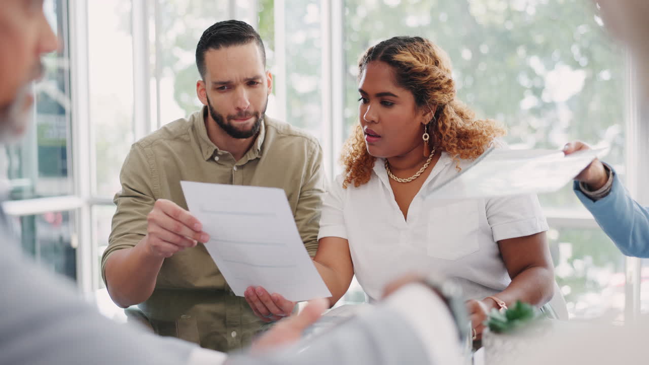 gente de negocios, documentos