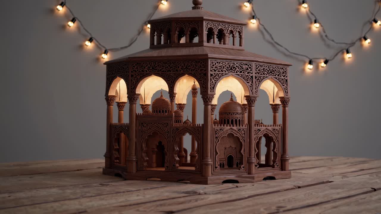 intrincado modelo de gazebo de madera tallada