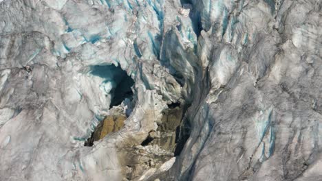 ice rock formations during winter at lillooet lake mountains in squamish bc, canada