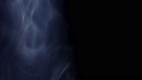 animated dark smoke atmosphere to the left of the frame for the video overlay background