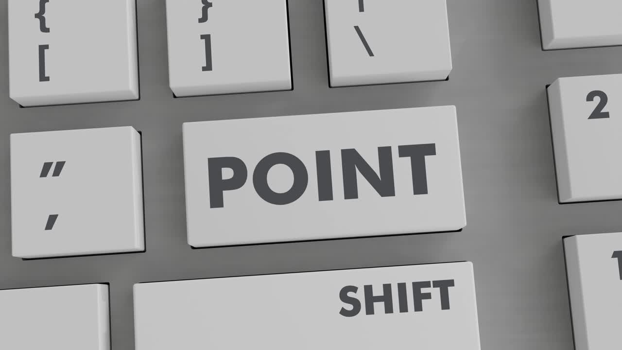POINT BUTTON PRESSING ON KEYBOARD