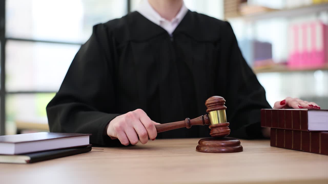 Judge with Gavel and Books