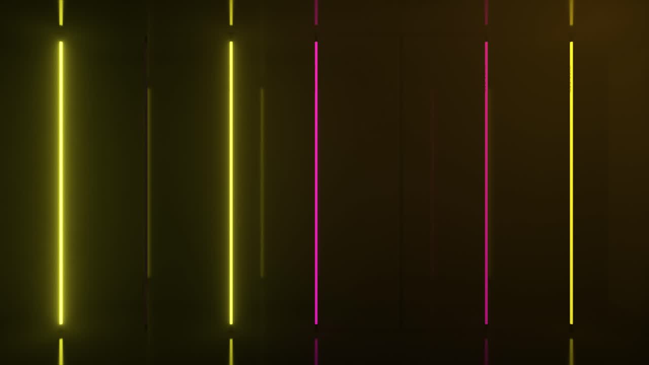 Neon Light Vertical Lines