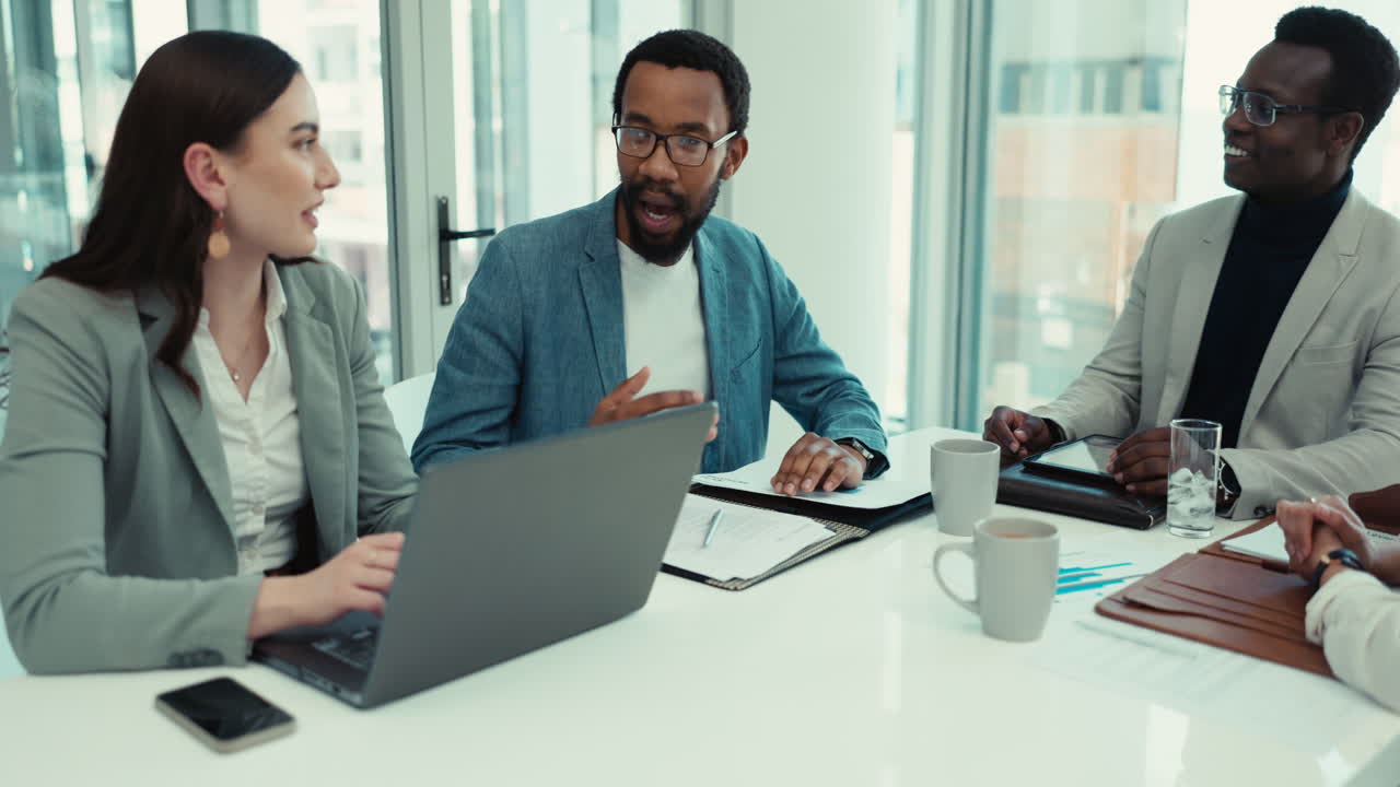 People, manager speaking and meeting ideas