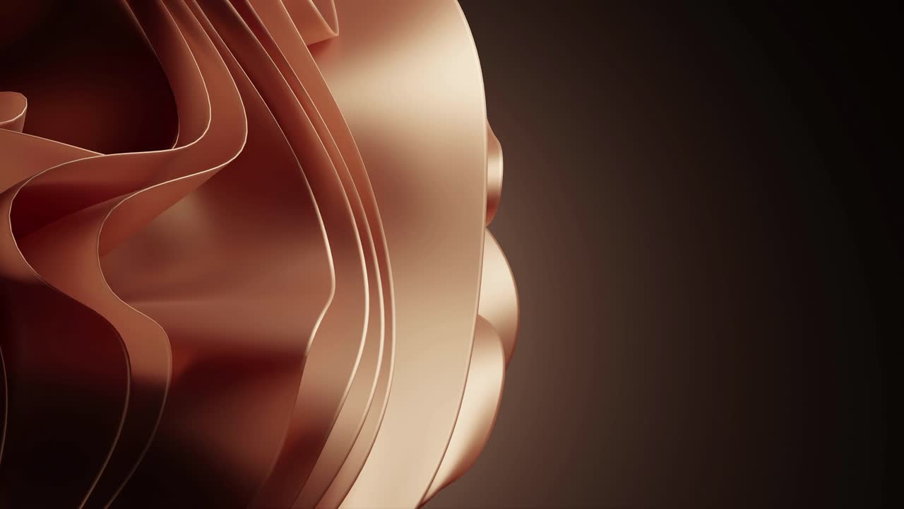 Flusso elegante di nastri astratti