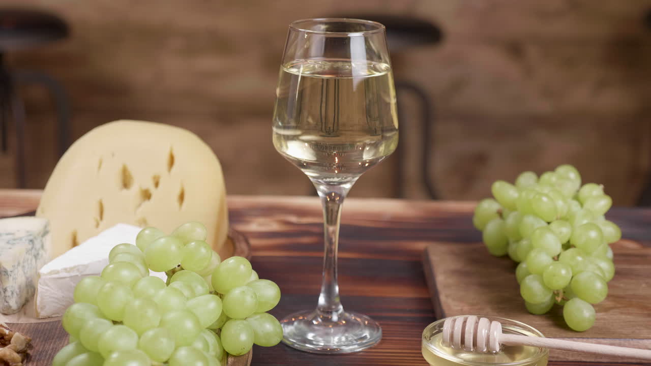 Still Life with Wine, Grapes, and Cheese