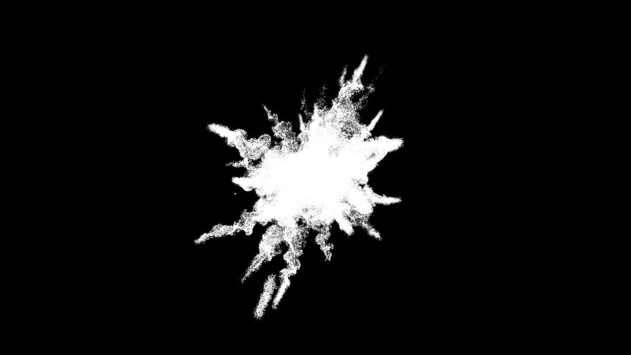 다채로운 파우더 폭발, 루마 매트 4k