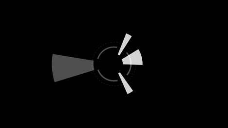 componente de fondo gráfico de video. animación redonda abstracta.