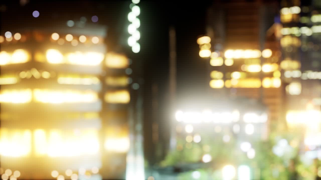 흐릿한 추상적인 배경 조명 도시 풍경