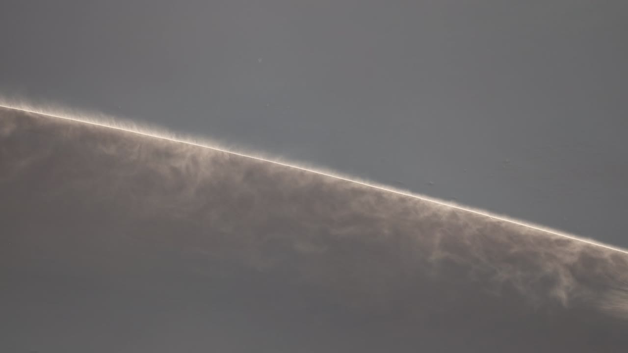 Sand on wind from the dune in Namibia at Deadvlei