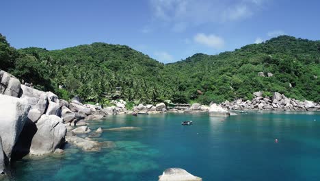 tropical island beach with turquoise water