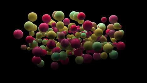 digitally generated video of bubbles