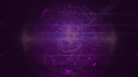 animación del alcance a través de la red de conexiones