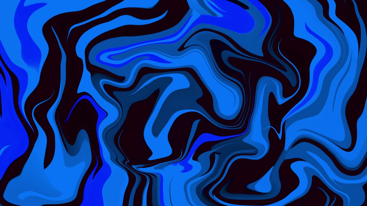 Sfondo astratto blu e nero con movimento fluido vorticoso