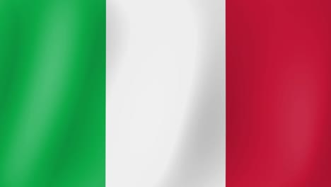 animation of italy flag waving in the wind