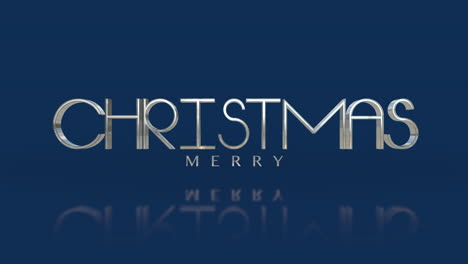 Elegance-style-Merry-Christmas-text-on-blue-gradient