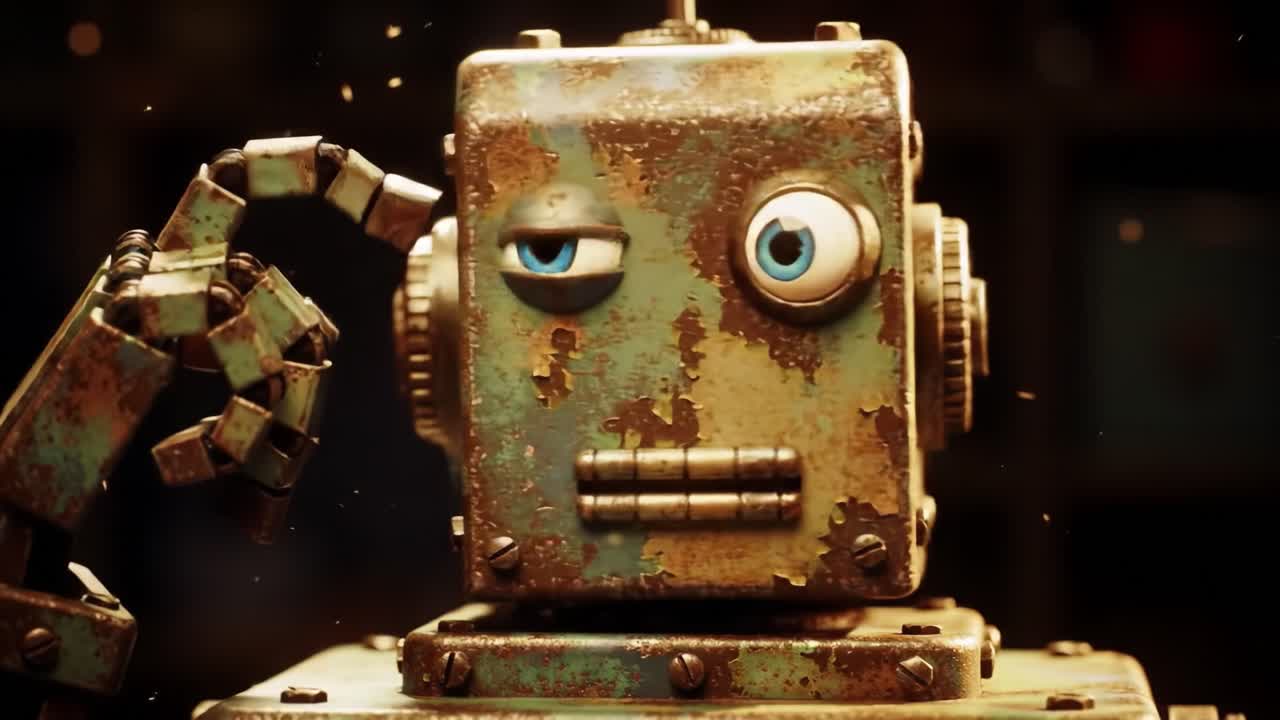 A Thoughtful Robot: Exploring the Expressions and Mechanical Features of a Vintage Figurine with Unique Characteristics and a Whimsical Charm