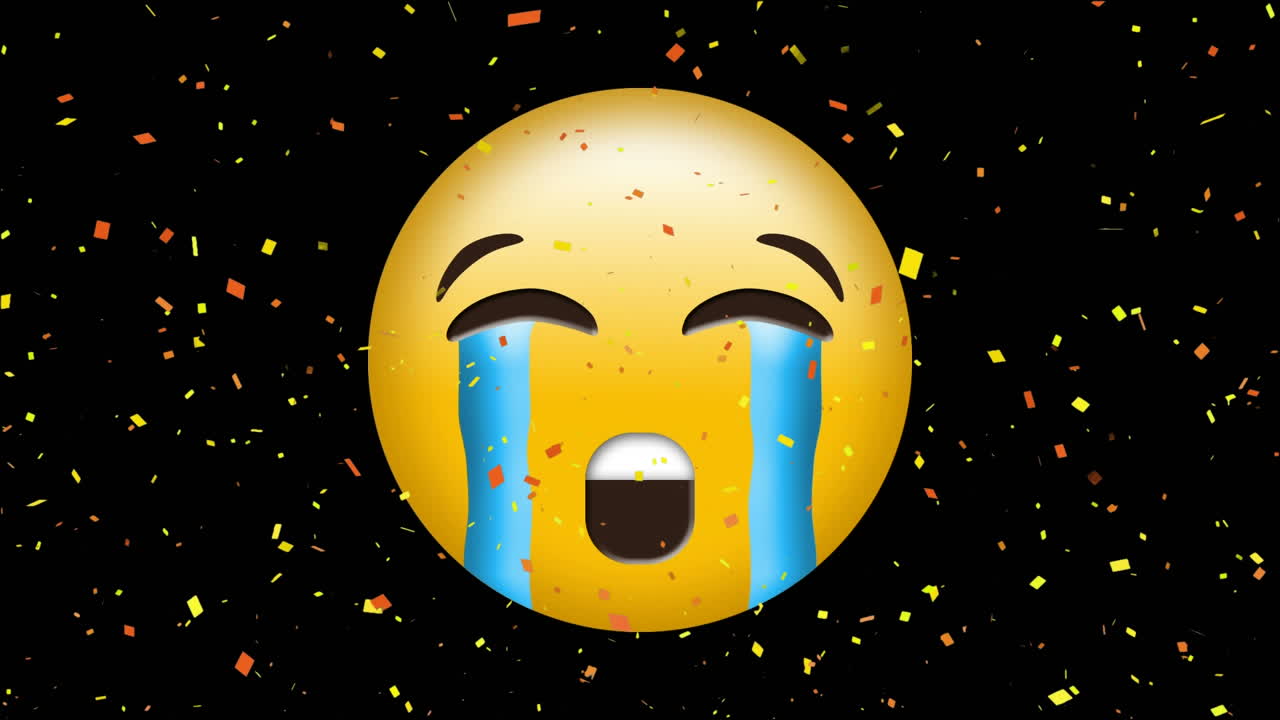 울고 있는 얼굴 이모티콘