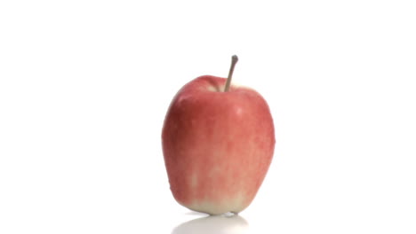 apple spinning in super slow motion