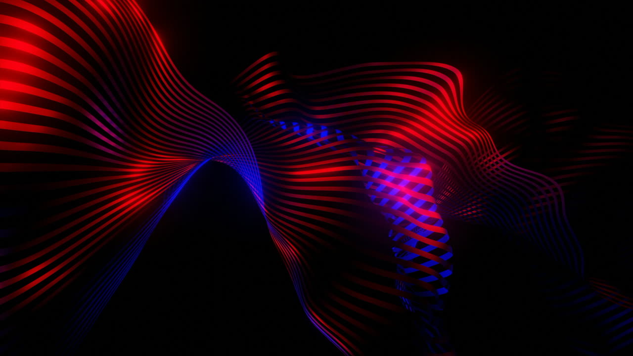 Abstraktní zářící linky