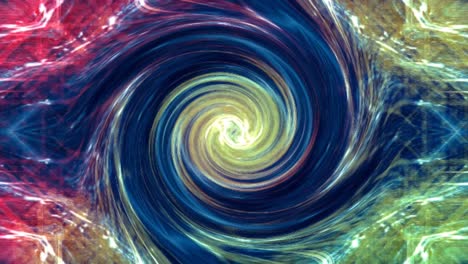 beautiful colorful fractal lines unique swirl pattern movement background.