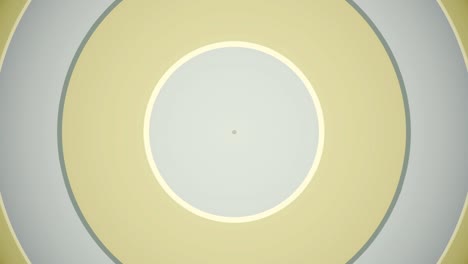 beautiful abstract background of moving wide circles of pastel colors, seamless loop. animation. green and beige blinking circles in endless motion