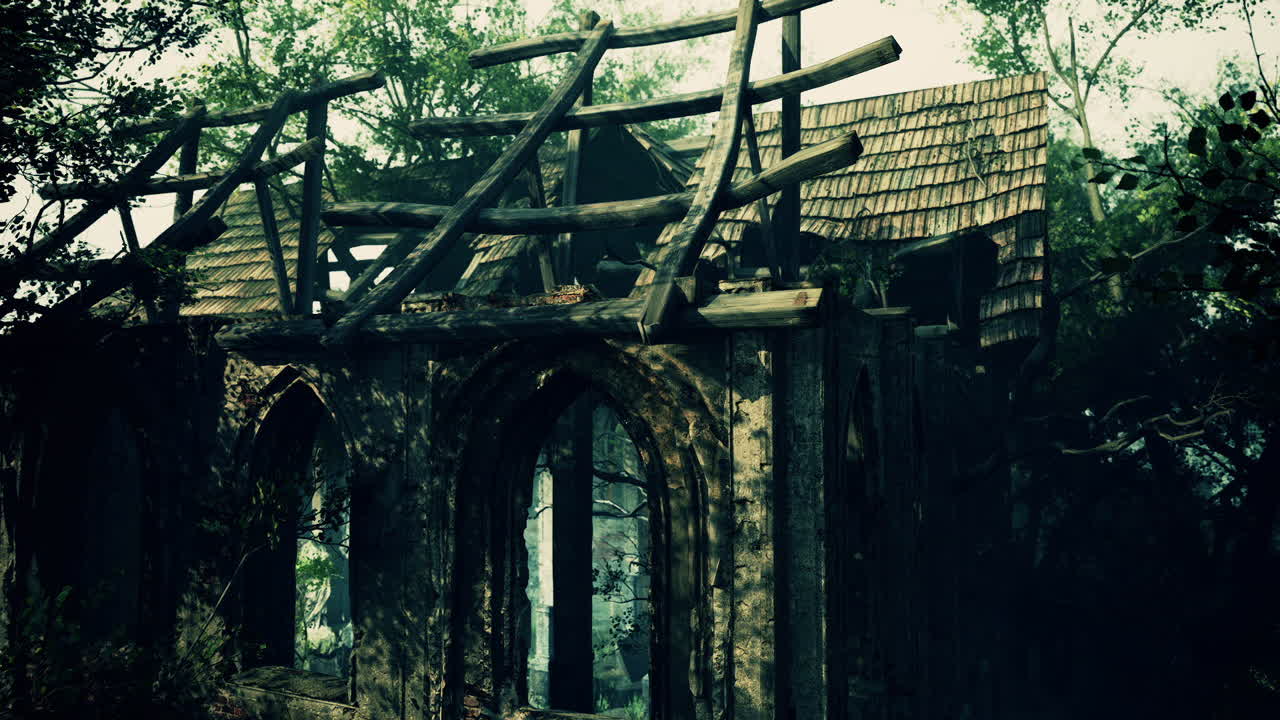 숲 속 의 버려진 수도원