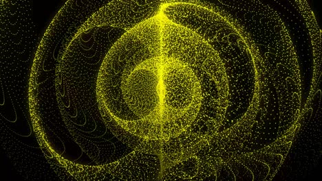 patrón de forma de punto de color amarillo animación gráficos de movimiento