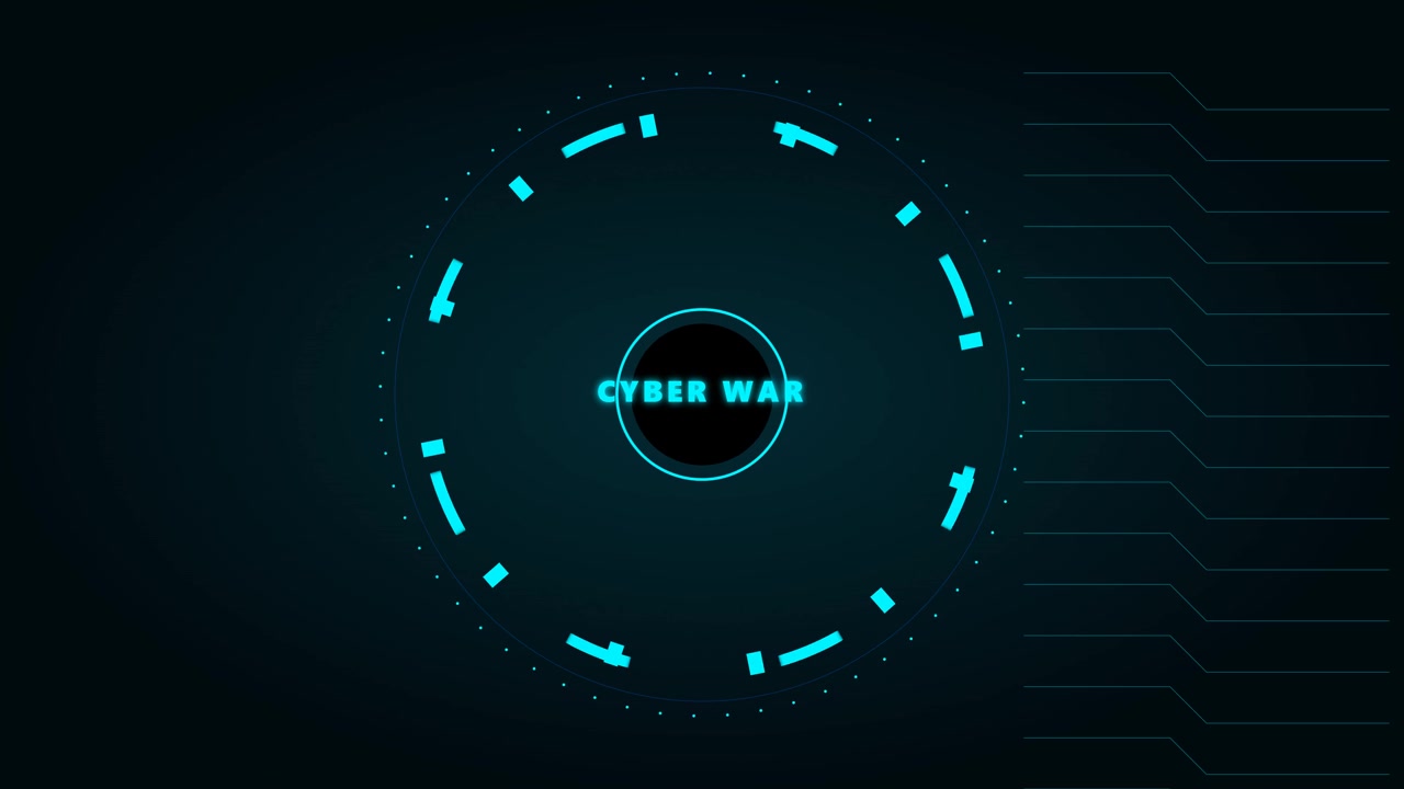 Cyber War Digital Interface HUD Graphic