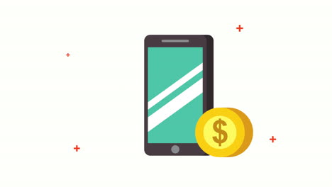 electronic commerce tech with smartphone