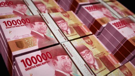 indonesian rupiah money banknotes pack seamless loop