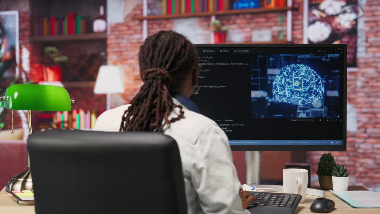 컴퓨터에서 인공지능 코드를 작성하는 관리자