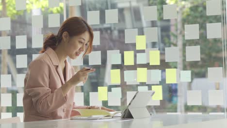 a young woman working with a laptop in a coffee shop business idea financial girl accountant