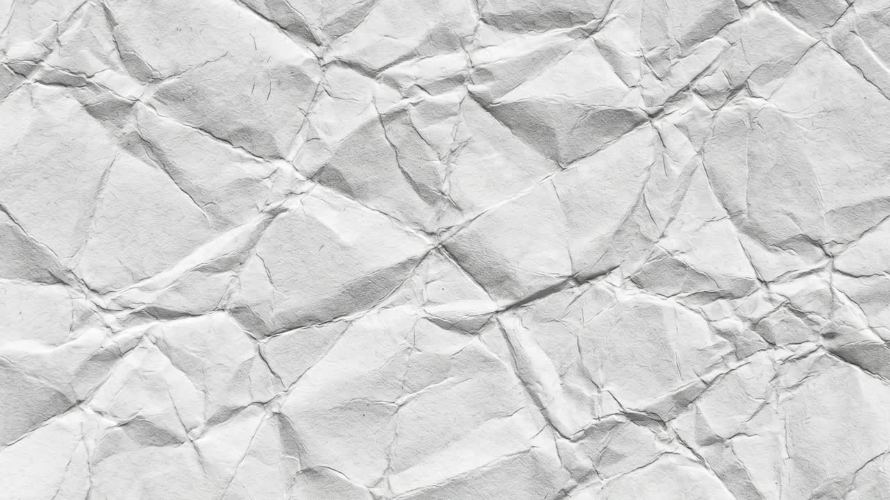 Close Up of Crumpled White Paper Texture Background