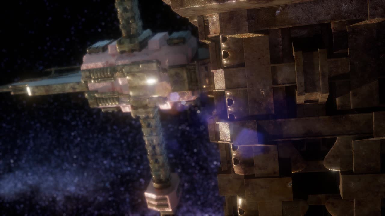 우주에서 날아다니는 ufo