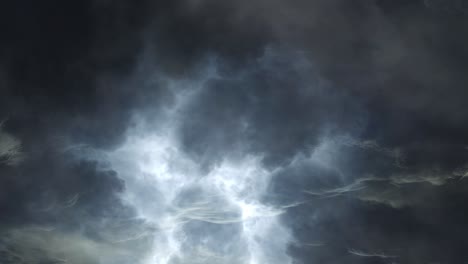 dramatic dark storm clouds with breaking light