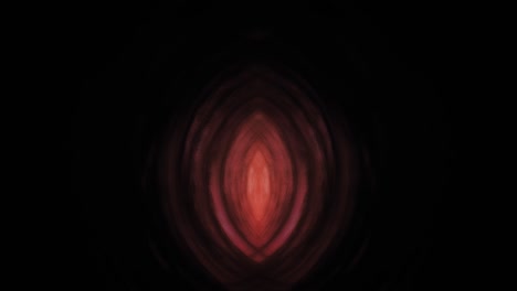 túnel de color rojo brillante con un diseño de agujero de gusano fractal