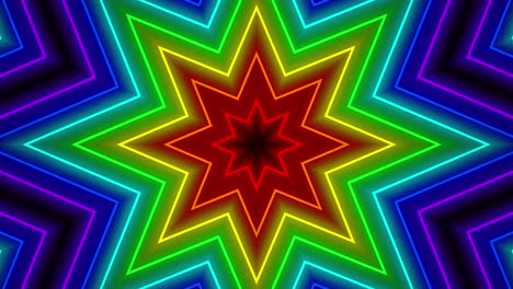 neon geometric pattern illumination animation motion graphics