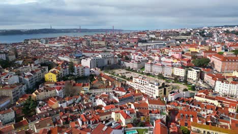 Descending-over-historic-Lisbon-capital-city,Portugal