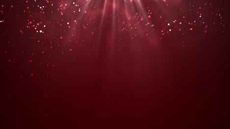 red sparkling particles background